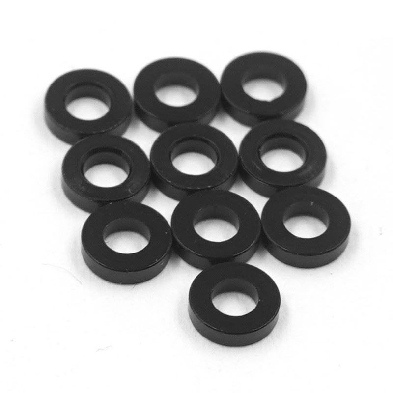 Yeah Racing Aluminium M2 X 4Mm Flat Washer 1.0Mm 10Pcs