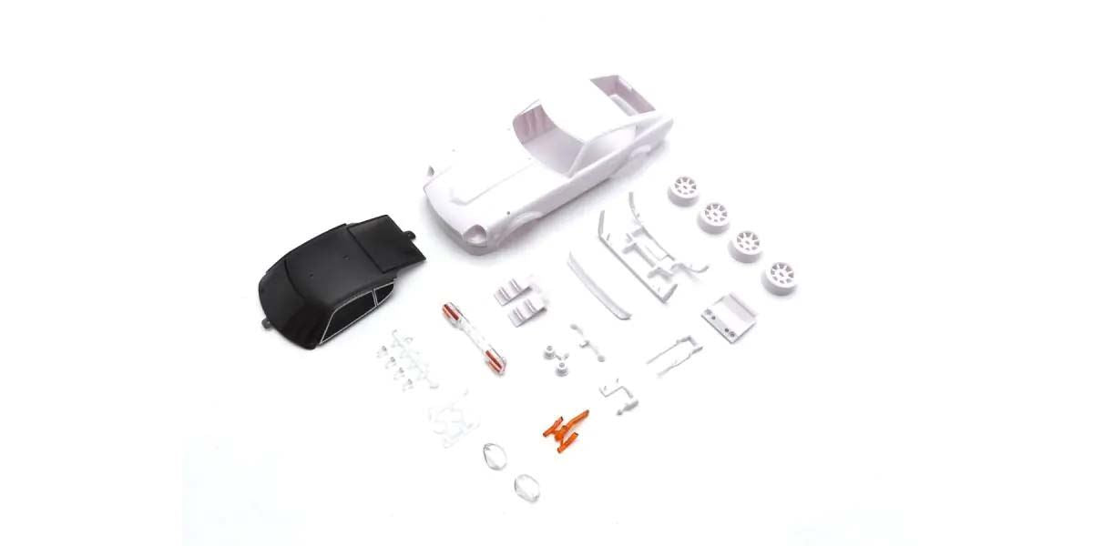 Bodyshell Nissan Fairlady 240Z-L Mini-Z + 4Wd Rims (White Body)