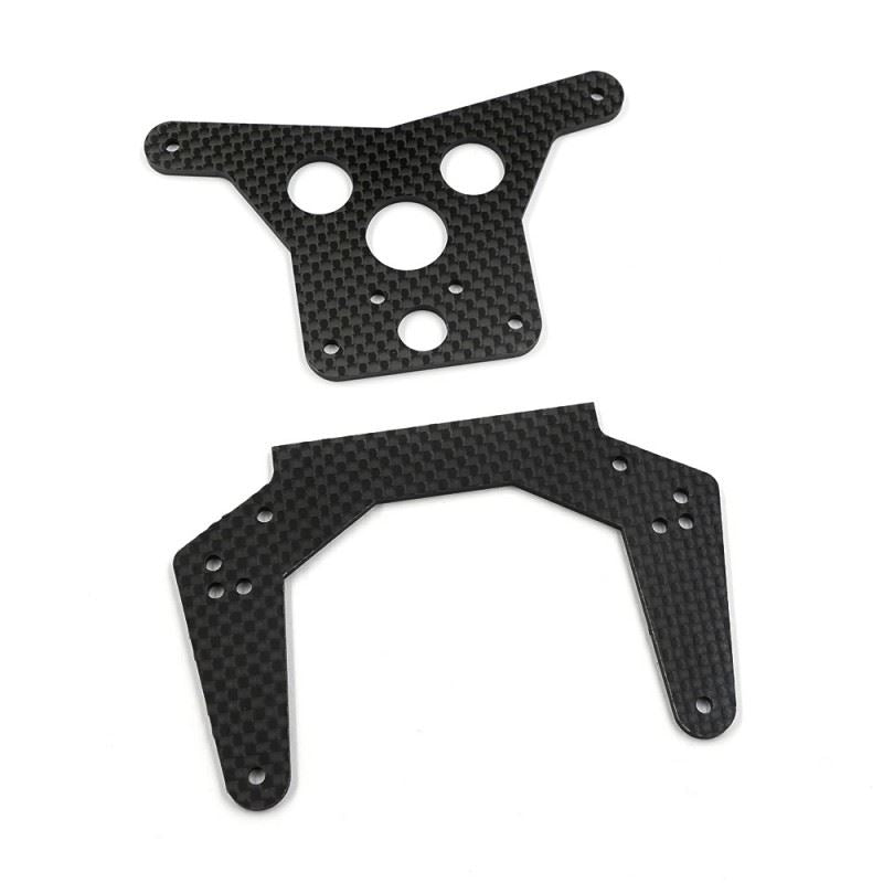 Yeah Racing Graphite Front & Rear Shock Tower For Team Associated Rc10