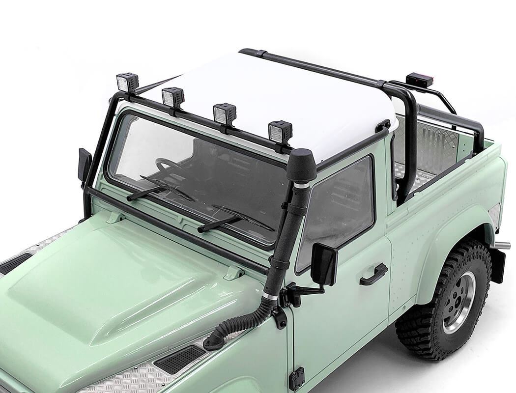 RC4WD FRONT WINDOW ROLL CAGE W/ FLOOD LIGHTS FOR RC4WD GELANDE II 2015 LAND ROVER DEFENDER D90 (PICK
