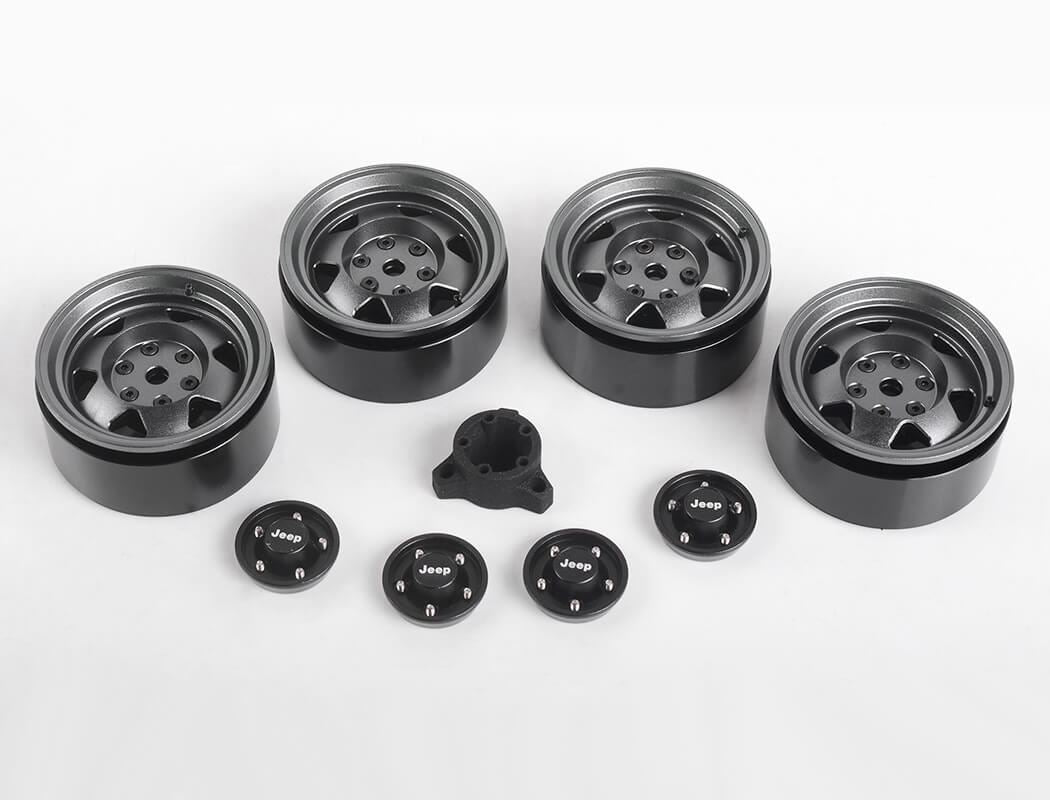 RC4WD OEM XJ 1.9 BEADLOCK WHEELS (GUNMETAL)