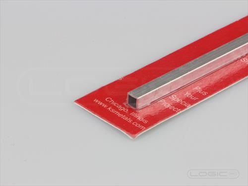 KS 12" Square Aluminium Tube 3/16" (Pk1) .014 Wall