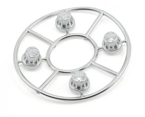 AXIAL Hub Cover Set Satin Chrome (4)