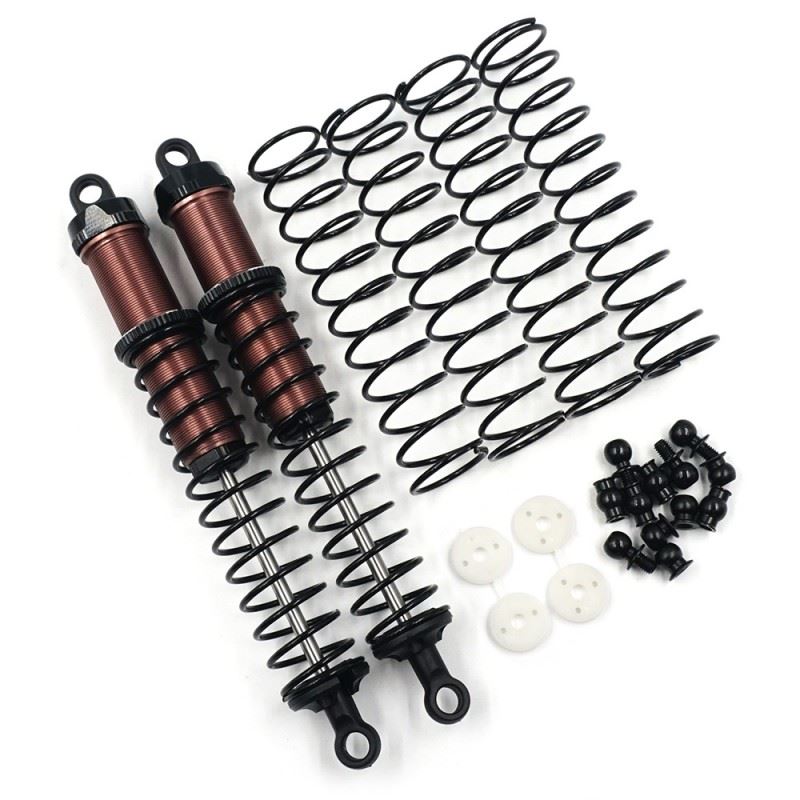 Yeah Racing Aluminum Big Bore Go 120mm Damper 2pcs for 1/10 RC Off Road Car Black