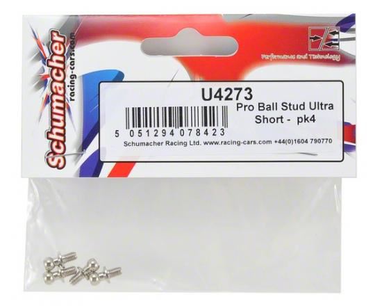 Schumacher Pro Ball Stud Ultra Short - Mi5 - pk4