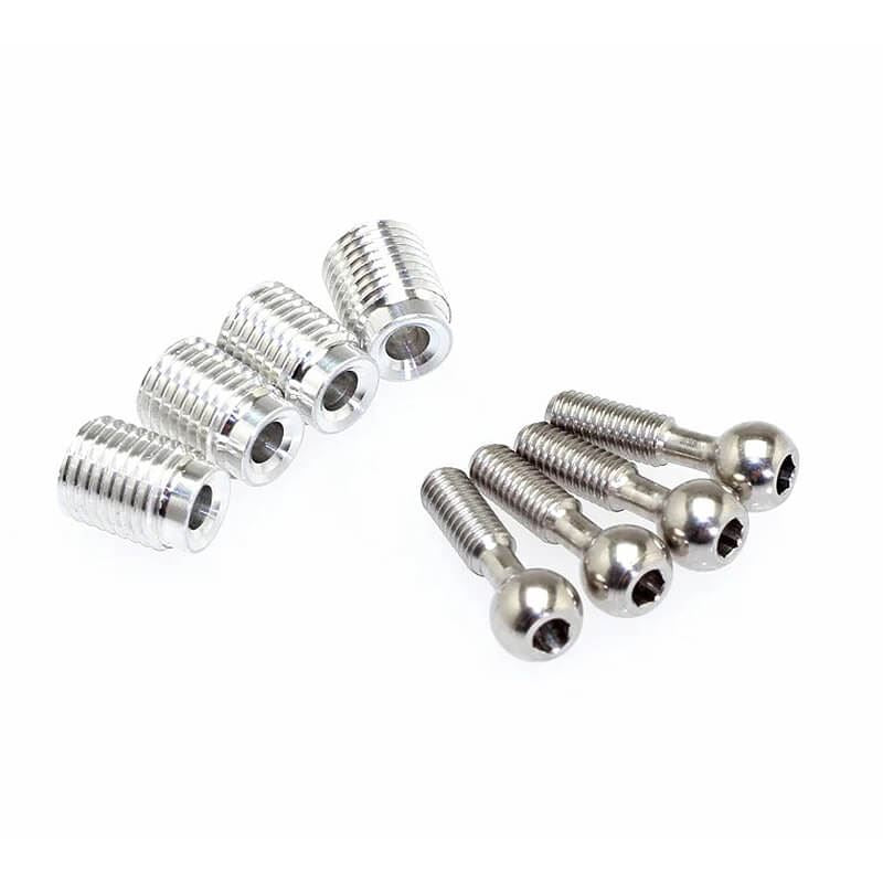 Cen Racing Pivot Ball 5Mm & Adjuster (4Pcs Each)