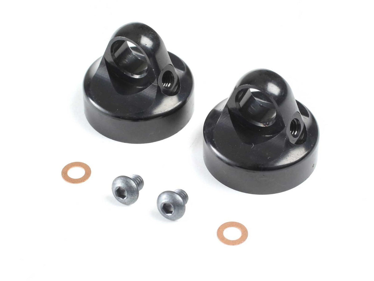 TLR Domed Bleeder Shock Caps Aluminum G3 (2)