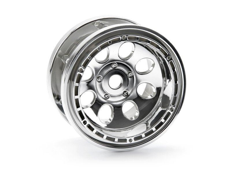 Rock 8 Bead Lock Wheel Chrome (55X36Mm/2Pcs)