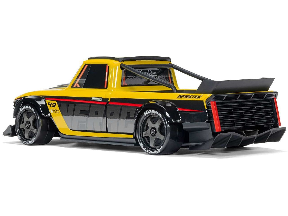 Arrma 1/12 Infraction Grom 3S Blx 4X4 Rtr W. Batt/Charg, Yel/Blk