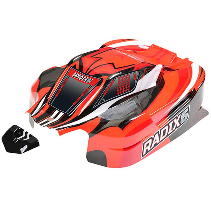 CORALLY POLYCARBONATE BODY RADIX 6 XP PAINTED CUT 1 PC