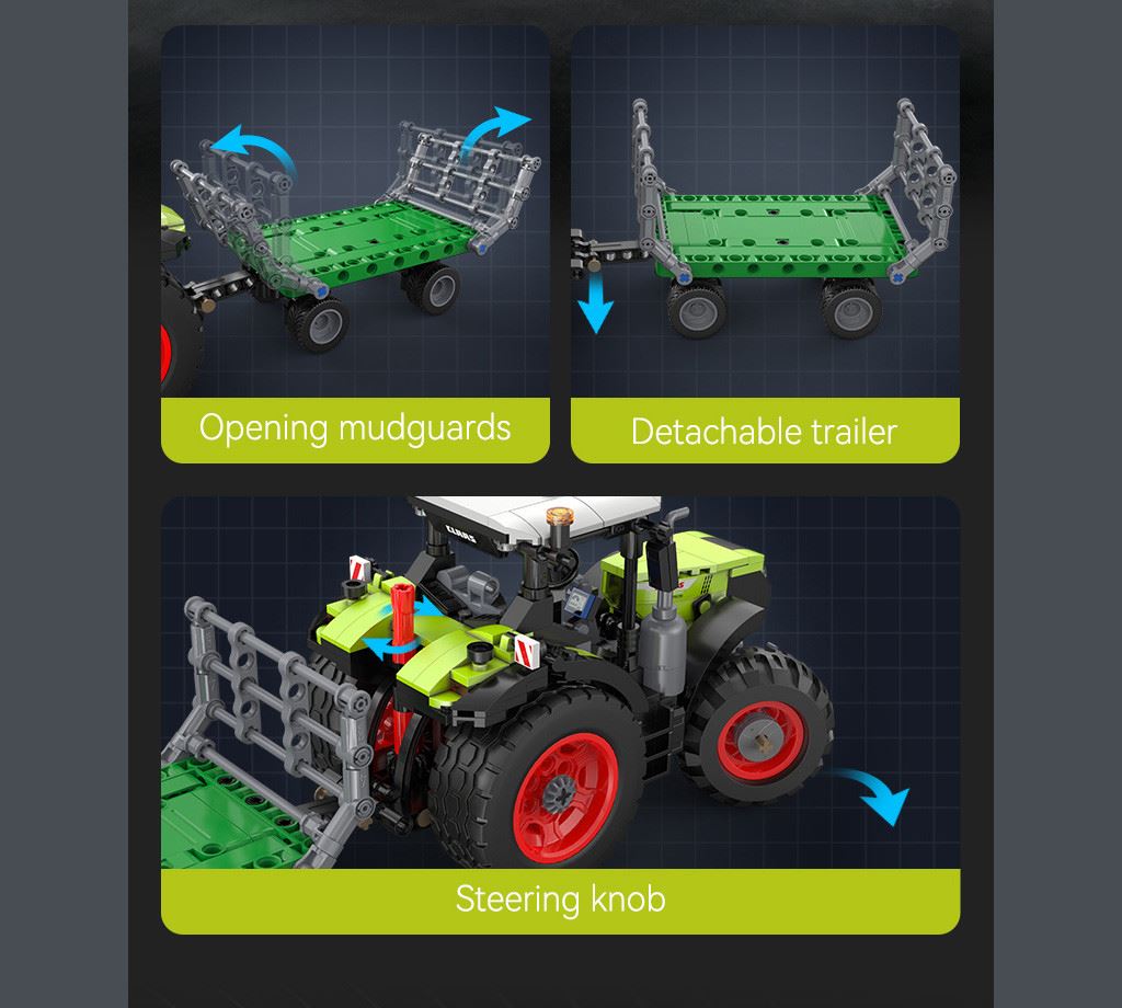 Cada Claas Arion 660 Farm Tractor - 448 Pcs
