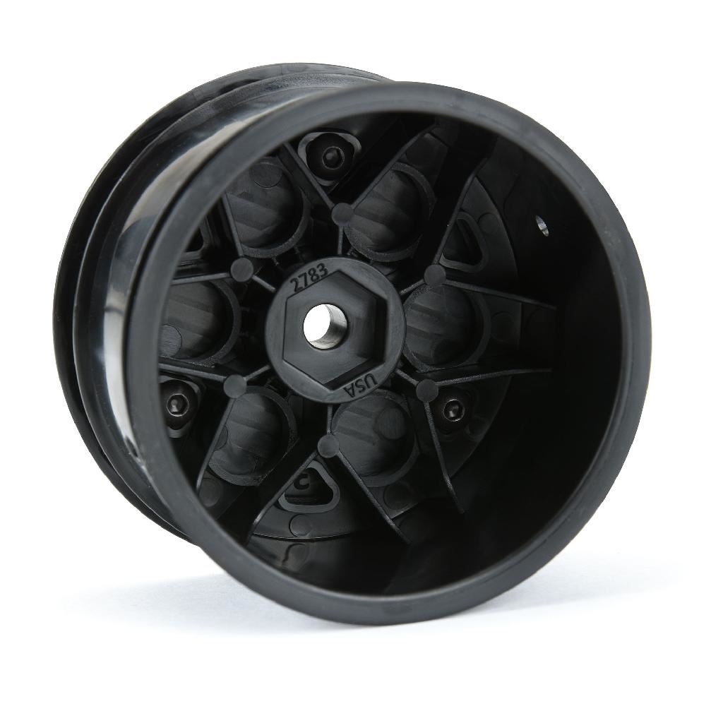 Proline 1/10 Showtime Rear 2.2In 12mm Sprint Car Wheels (2) Black