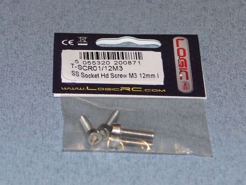 RACTIVE SS Socket Hd Screw M3 12mm Pk4