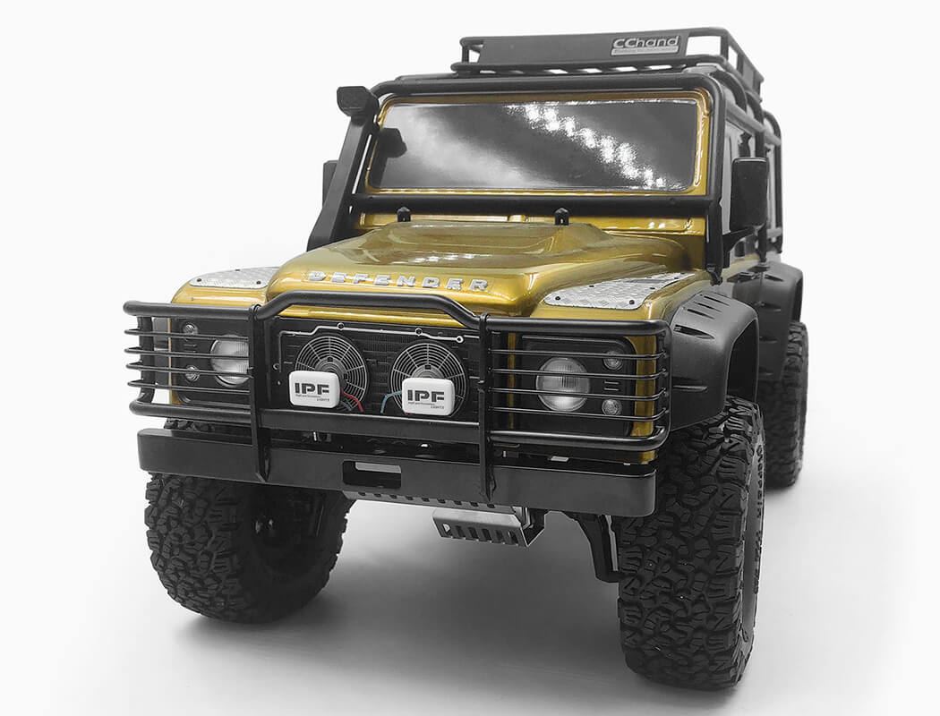 RC4WD CAMEL BUMPER W/ IPF LIGHTS FOR TRAXXAS TRX-4 LAND ROVER DEFENDER