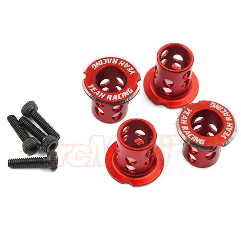 Yeah Racing Aluminum Adjustable Body Mounts 4pcs Orange