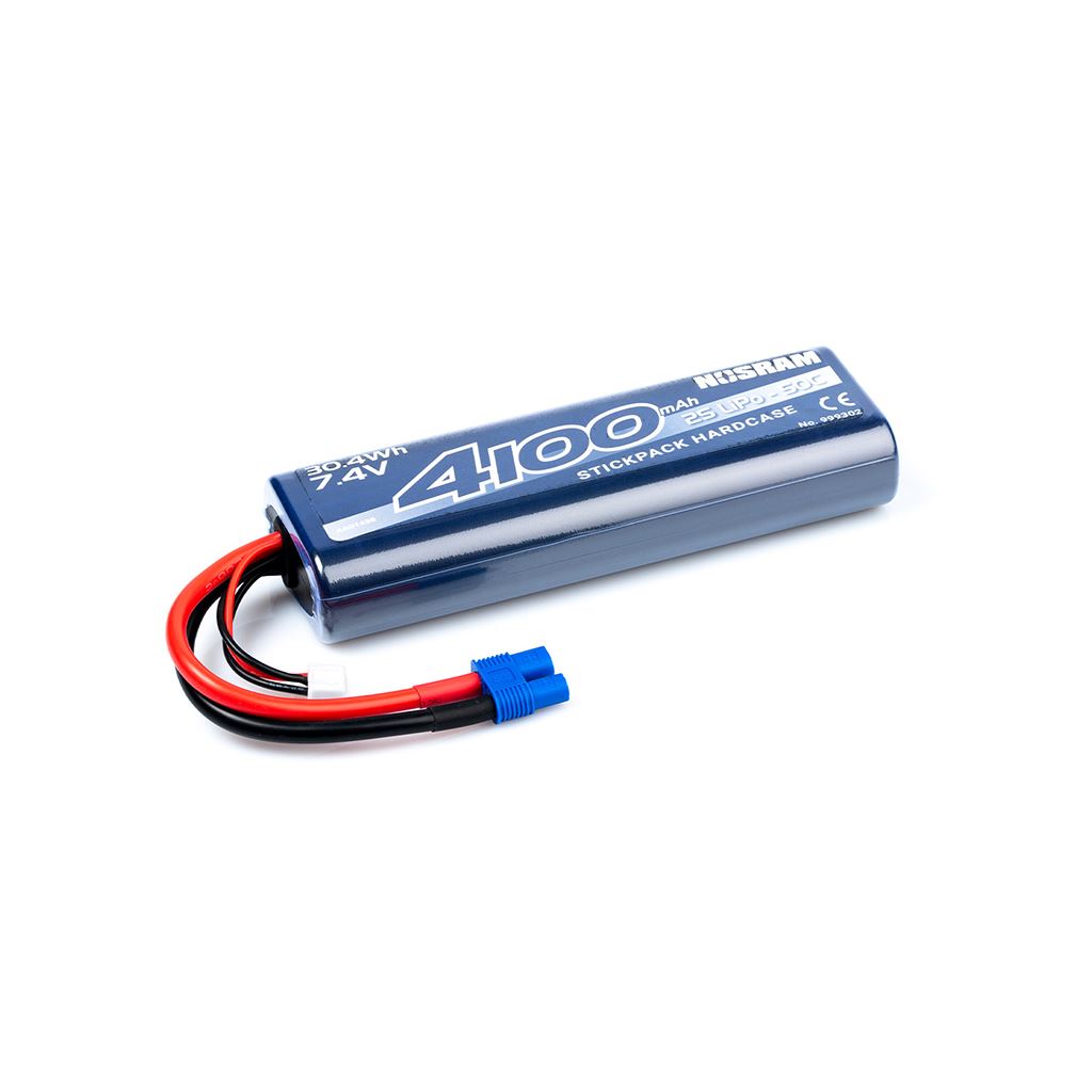 Nosram 4100 - 7.4V - 50C Lipo Car Stickpack Ec3