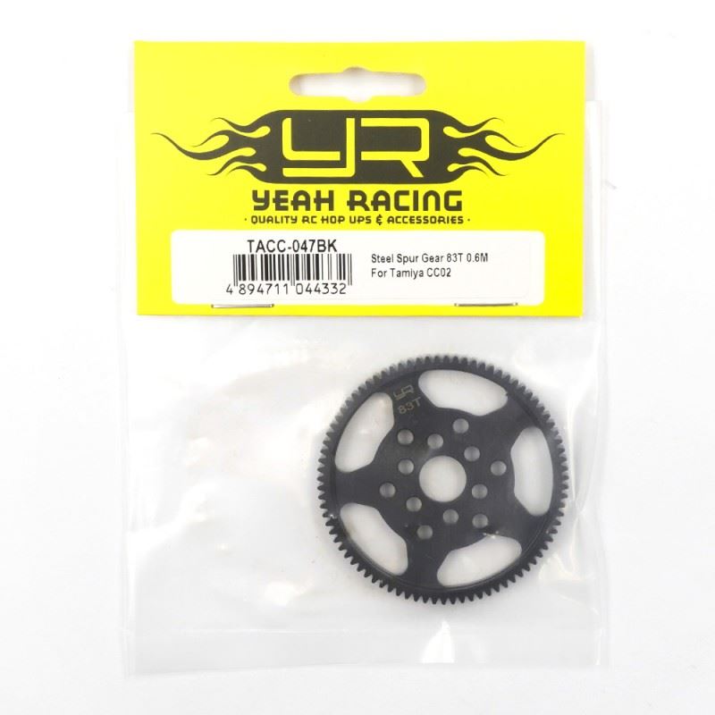 Yeah Racing Steel Spur Gear 83T 0.6M For Tamiya CC-02
