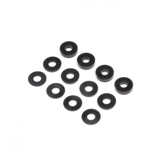 Losi M3 Aluminum Washer Set - Black (4ea)