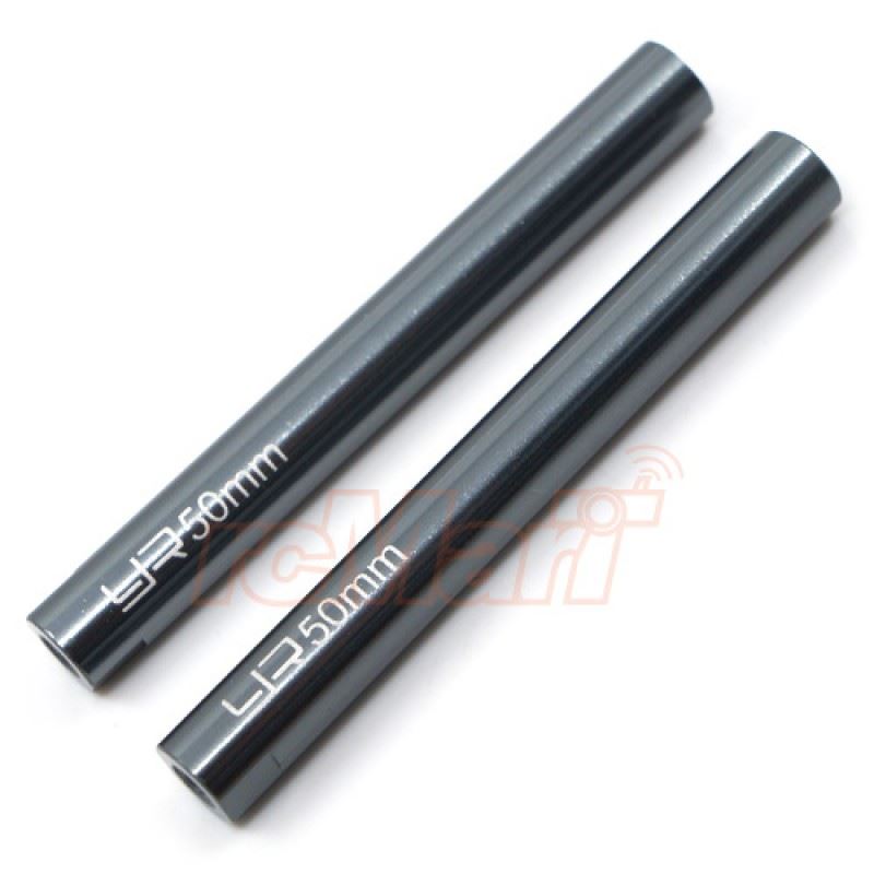 Yeah Racing Threaded Aluminum M3 Link Pipe 6x50mm 2pcs GunMetal