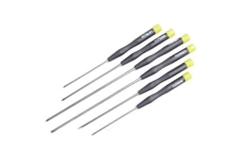Rolson 6pc Long Precision Screwdriver Set