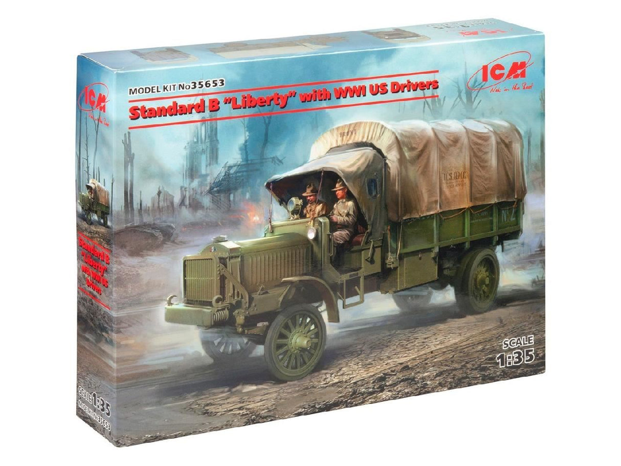 Icm Standard B �Liberty” With 2 Wwi U.S. Driver Figures