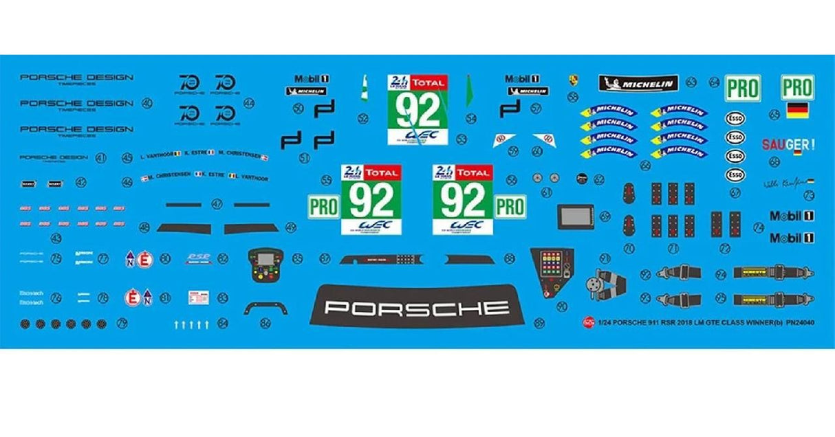 Beemax/Nunu Porsche 911 992 Lm 18 Pink Pig