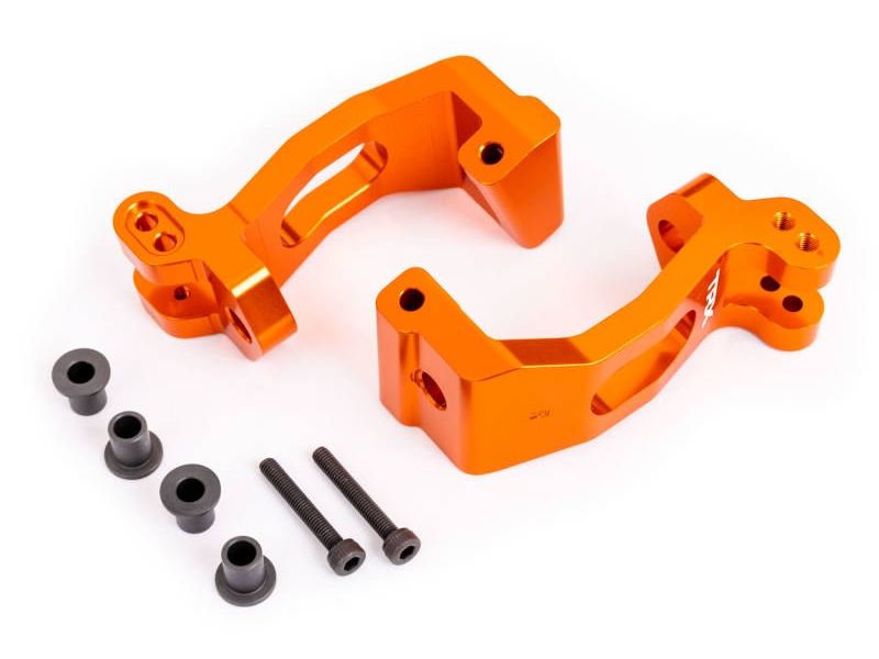 Traxxas Sledge Caster Blocks (2) (C-Hubs) 6061-T6 Aluminium (Orange)