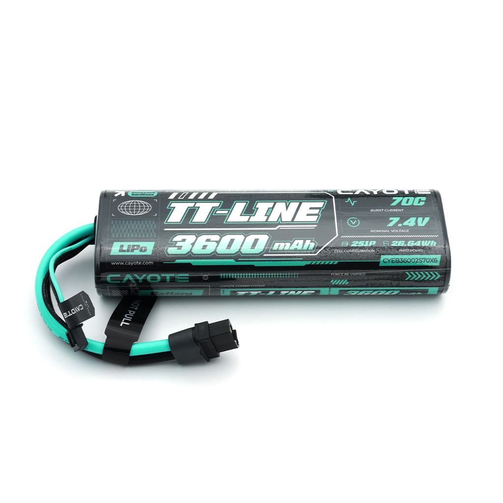 Cayote Tt-Line 70C 3600Mah 2S 7.4V Hardcase Lipo