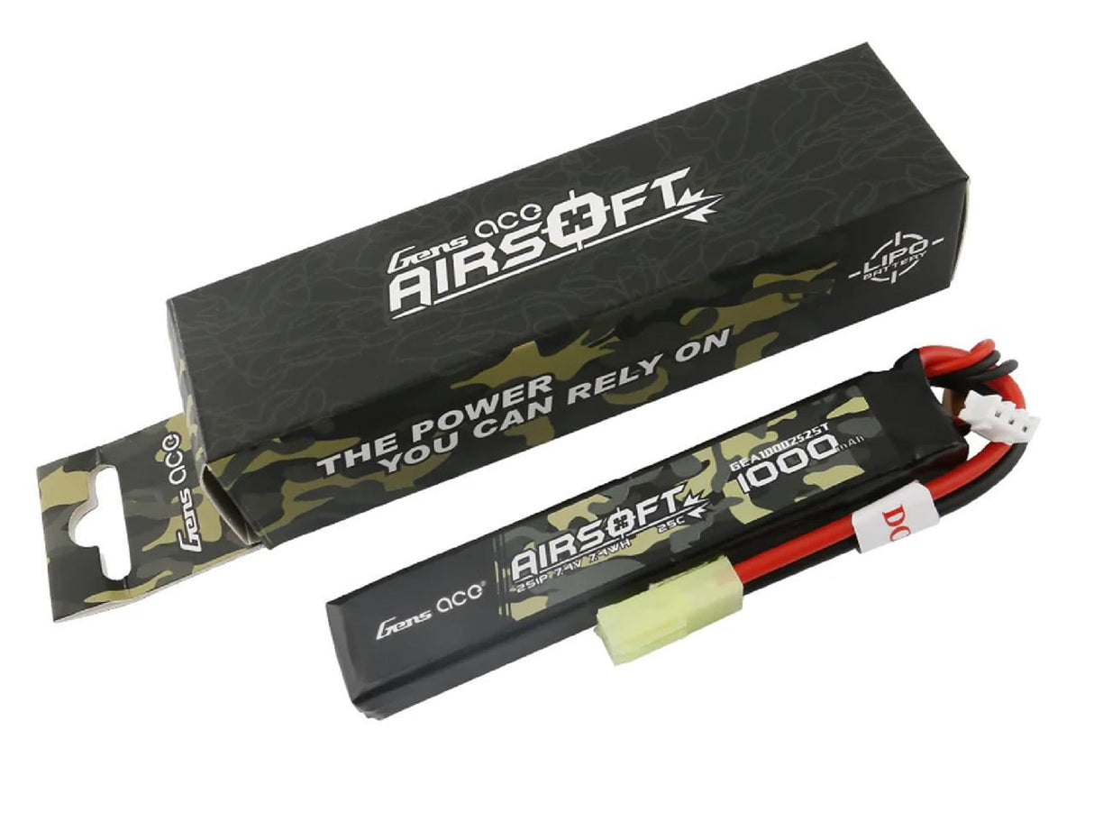 Gens Ace Airsoft 2S 1000Mah 25C With Tamiya