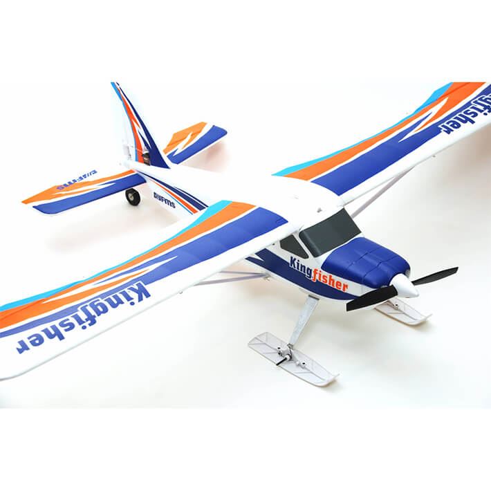 Fms 1400Mm Kingfisher Pnp With Wheels,Floats,Skis And Flaps