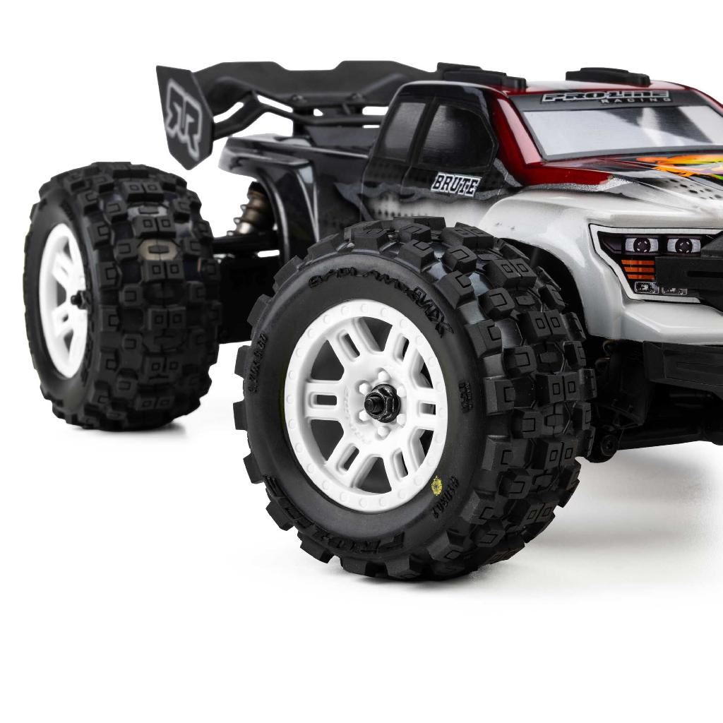 Pro-Line 1/16 Badlands Mx Front/Rear Mt Tires Mounted 12Mm White Spli