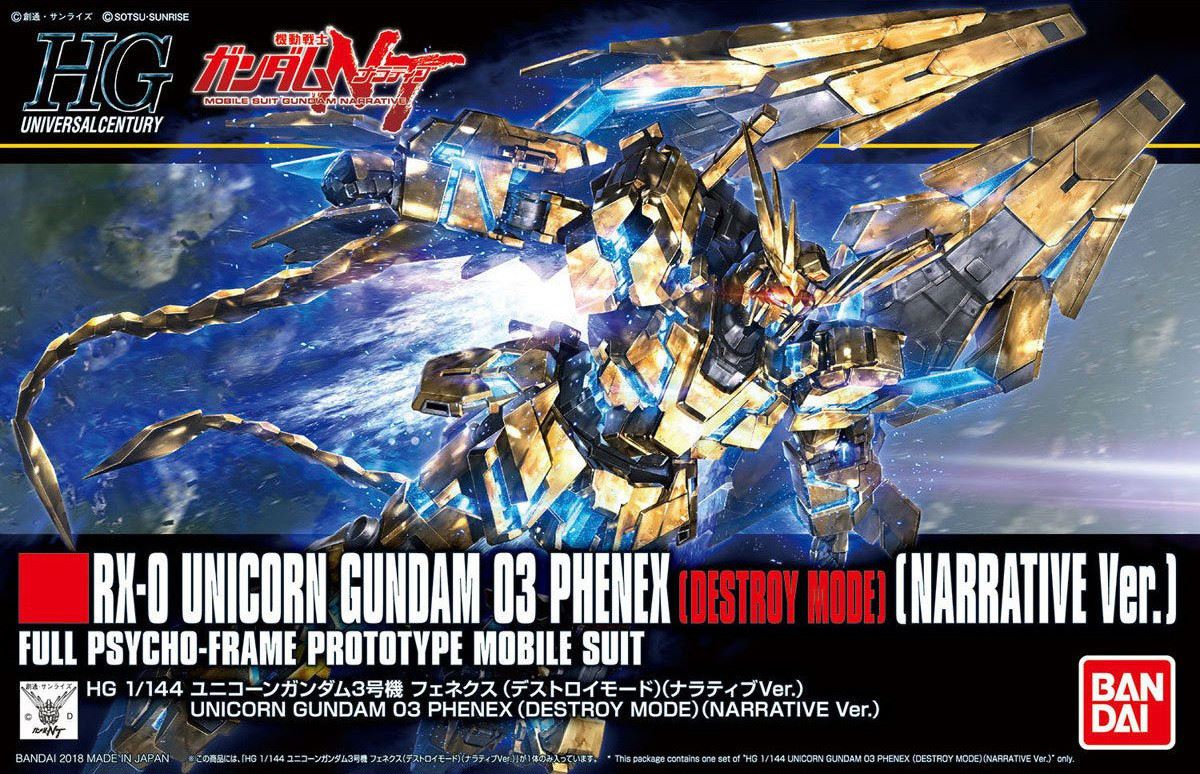 Bandai Hobby Hguc 1/144 Unicorn Gundam 03 Phenex Destroy Mode (Narrative Version)