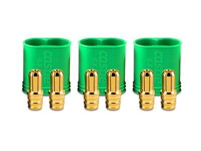 CASTLE Castle Polarized Bullet Conn Male, 6.5mm Pk3