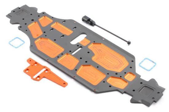 HOBAO HYPER STAR CNC CHASSIS +6MM REAR EXTENSION