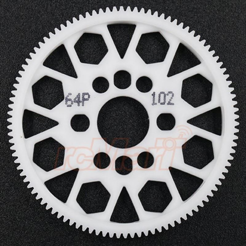 Yeah Racing Competition Delrin Spur Gear 64P 102T For 1/10 On Road Touring Drift