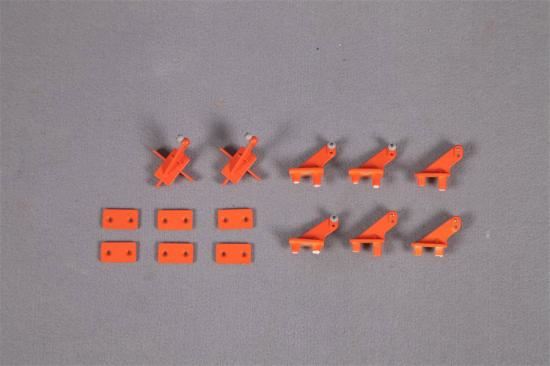FMS 90MM SUPER SCORPION CONTROL HORNS ORANGE
