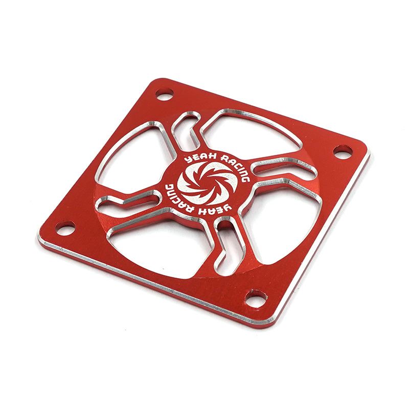 Yeah Racing Aluminum 40mm Fan Protector Red