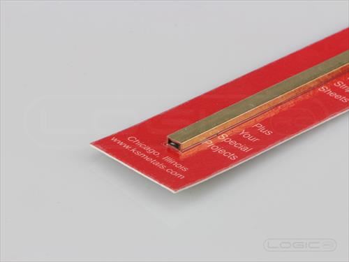K&S Rectangle Brass Tube 2.38 x 4.76 x 305mm