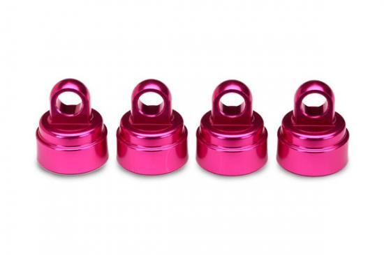 TRAXXAS Shock caps, aluminium (pink-anodised) (4) (Ultra Shocks)