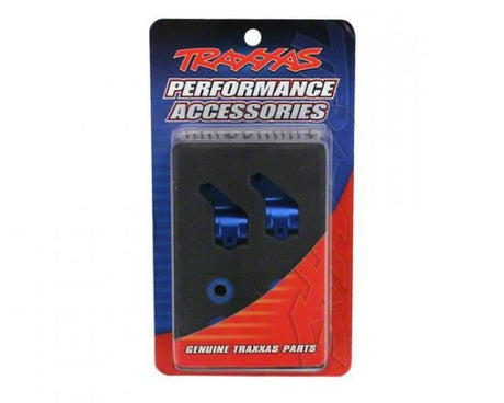 TRAXXAS Steering blocks, Rustl/Stamp/Bandit blue-anodised,5x11mm BB