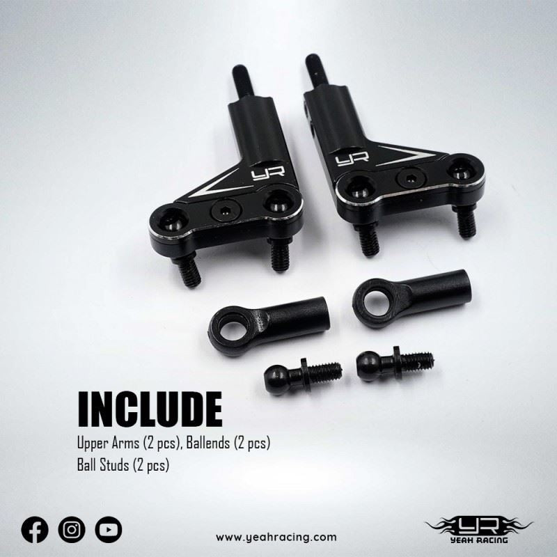 Yeah Racing Aluminum Adjustable Front Upper Arm Set For 4-Tec Rwd Drift