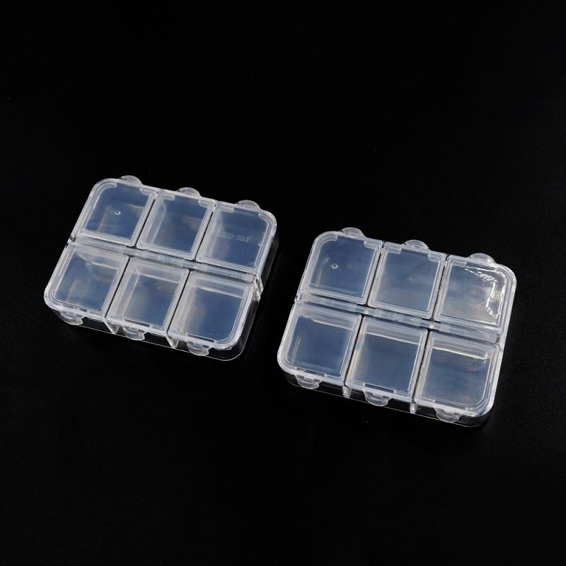 Yeah Racing Mini Plastic Box 2Pcs (6.5 X 5 X1.5Cm)