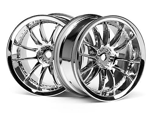 HPI Work Xsa 02C Wheel 26mm Chrome (3mm Offset)