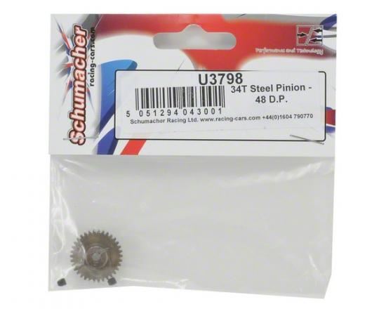 Schumacher 34T Steel Pinion - 48DP