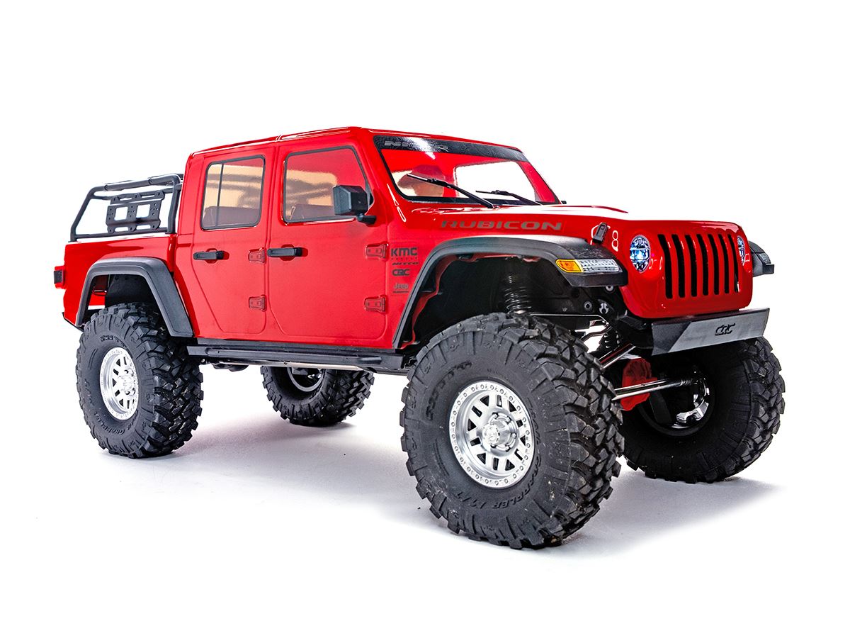 Axial 1/10 SCX10III Jeep JT Gladiator with Portals RTR, Red