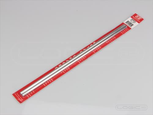 KS 300mm Round Aluminium Tube 6mm OD (Pk2) .45mm Wall