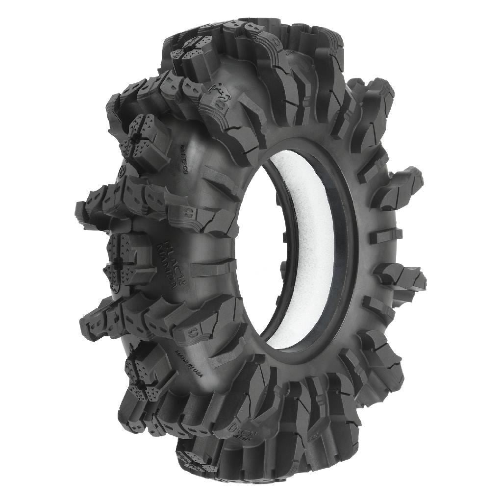 Proline 1/10 Interco Black Mamba Front/Rear 2.6In Mud Truck Tires (2)