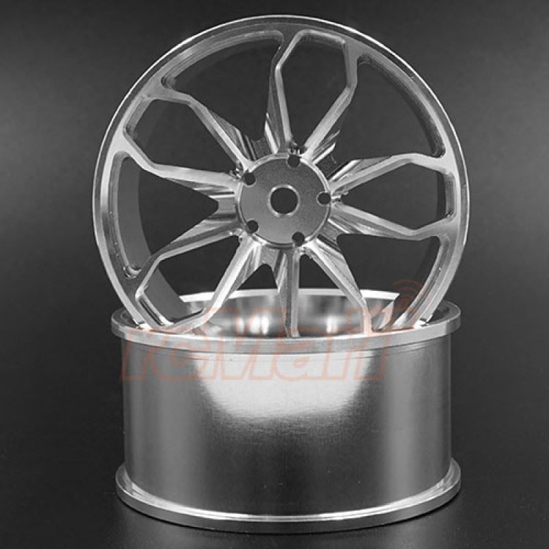 Yeah Racing Spec D Plus Aluminum 7075 10 Spoke +8 Offset Drift Rim 2pcs