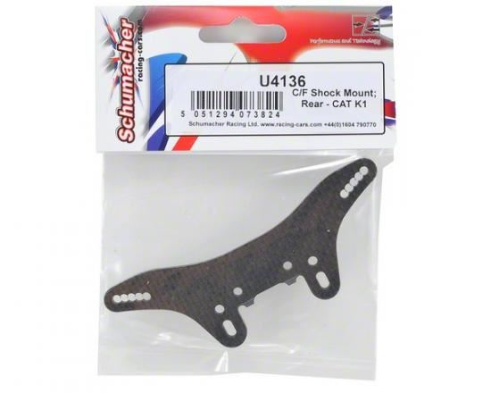 Schumacher C/F Shock Mount; Rear - CAT K1