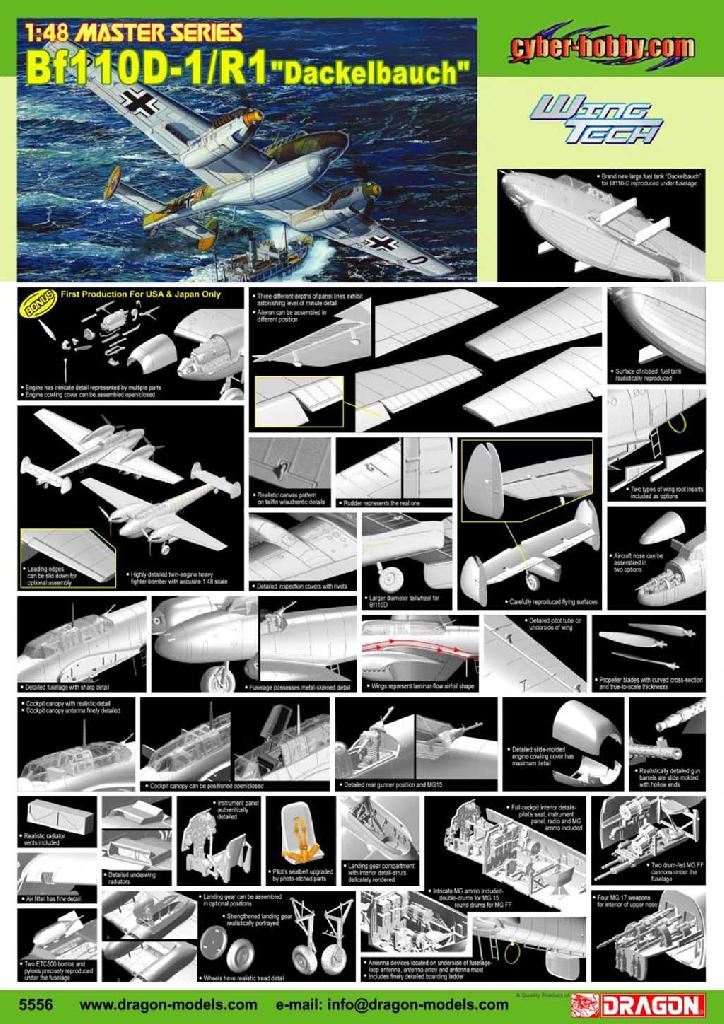 Dragon Bf110-D1/R1 Dackelbauch